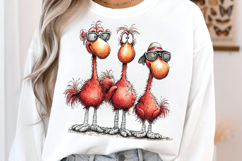 Whimsical Summer Flamingo Clipart Product Image 3