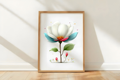 Whimsical Summer Floral Clipart Product Image 3