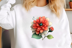 Whimsical Summer Flower Clipart Product Image 2