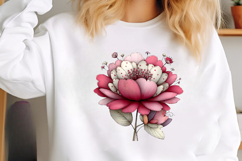 Whimsical Summer Flower Clipart Product Image 2