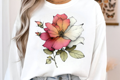 Whimsical Summer Flower Clipart Product Image 3