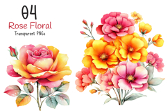 Whimsical Summer Flowers Clipart Product Image 1