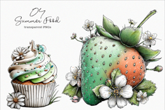 Whimsical Summer Food Clipart Product Image 1