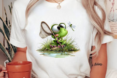 Whimsical Summer Frog Clipart Product Image 2