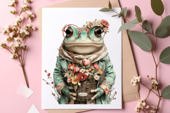 Whimsical Summer Frog Clipart - Summer Frog Png Product Image 3