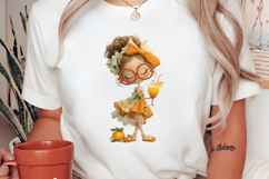 Whimsical Summer Girl Clipart Product Image 2
