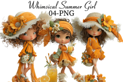Whimsical Summer Girl Sublimation Product Image 1