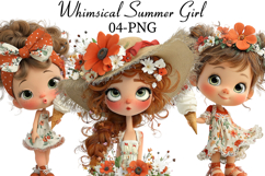 Whimsical Summer Girl Sublimation Product Image 1