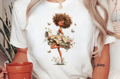 Whimsical Summer Girl Clipart Product Image 2