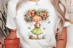 Whimsical Summer Girl Clipart Product Image 2
