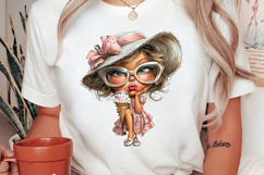 Whimsical Summer Girl Clipart Product Image 2