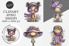 Whimsical summer girls clipart - Summer girls Png Product Image 1
