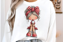 Whimsical Summer Girls Clipart Product Image 3