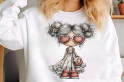 Whimsical Summer Girls Clipart Product Image 3