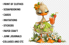 Summer Girls With Drinks Clipart Product Image 2