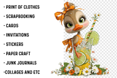 Summer Girls With Drinks Clipart Product Image 2