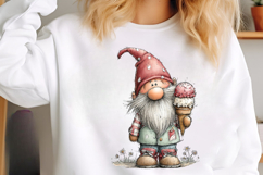 Whimsical Summer Gnome Clipart Product Image 2