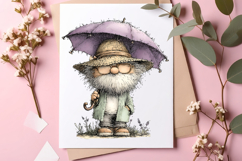 Whimsical summer grandpa clipart - Summer grandpa Png Product Image 2