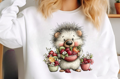 Whimsical Summer Hedgehog Clipart Product Image 2