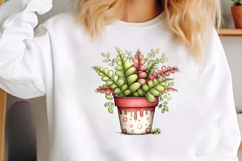 Whimsical Summer House Plant Clipart Product Image 2