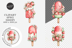 Whimsical Summer Ice Cream Clipart Product Image 1