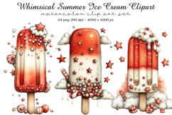 Whimsical Summer Ice Cream Clipart Product Image 1