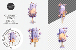 Whimsical Summer Ice Cream Clipart Product Image 1