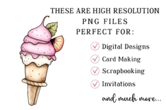 Whimsical Summer Ice Cream Clipart Product Image 2