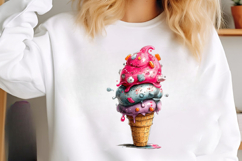 Whimsical Summer Ice Cream Clipart Product Image 2