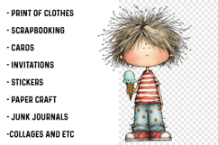 Whimsical Summer Kids Clipart Product Image 2