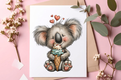 Whimsical summer koalas clipart - Summer Koalas Png Product Image 2