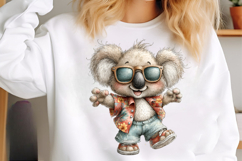 Whimsical summer koalas clipart - Summer Koalas Png Product Image 3