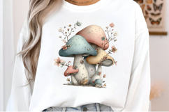 Whimsical Summer Mushroom Clipart Product Image 2