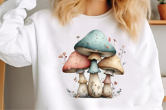 Whimsical Summer Mushroom Clipart Product Image 3