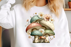 Whimsical Summer Mushroom Clipart Product Image 2