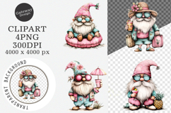 Whimsical summer old man clipart - Summer old man Png Product Image 1