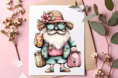 Whimsical summer old man clipart - Summer old man Png Product Image 3