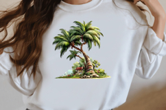 whimsical summer palm tree clipart Product Image 3