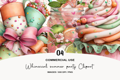 Whimsical summer party Clipart Product Image 1