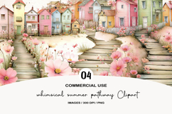 whimsical summer pathway Clipart Product Image 1