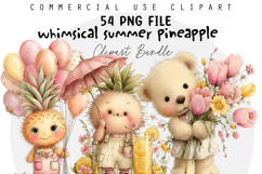 whimsical summer pineapple design Product Image 1
