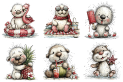 Whimsical Summer Seal Clipart Bundle Product Image 4