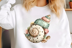 Whimsical Summer Seashell Clipart Product Image 2