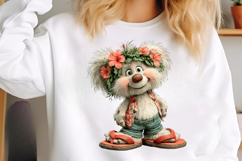 Whimsical Summer Teddy Bear Clipart Product Image 2