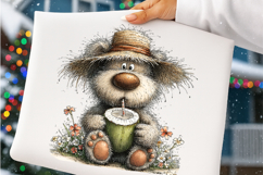 Whimsical summer teddy bear clipart - summer teddy bear Png Product Image 2