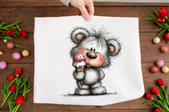 Whimsical Summer Teddy Bear Clipart Product Image 2