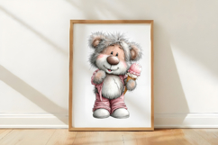 Whimsical Summer Teddy Bear Clipart Product Image 3