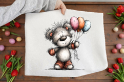 Whimsical Summer Teddy Bear Clipart Product Image 3