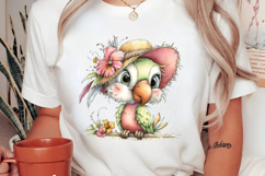 Whimsical Summer Tropical Bird Clipart Product Image 2