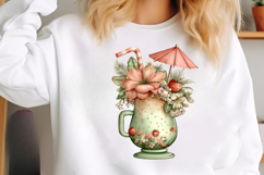 Whimsical Summer Tropical Drink Clipart Product Image 2